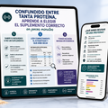 ¿Confundido entre tantas proteinas? Aprende a elegir el suplemento correcto en pocos minutos + 1🎁