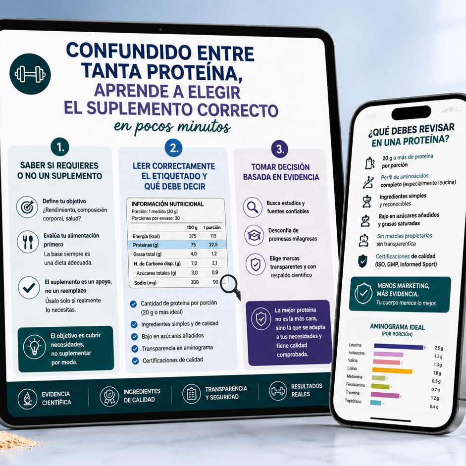 ¿Confundido entre tantas proteinas? Aprende a elegir el suplemento correcto en pocos minutos + 1🎁